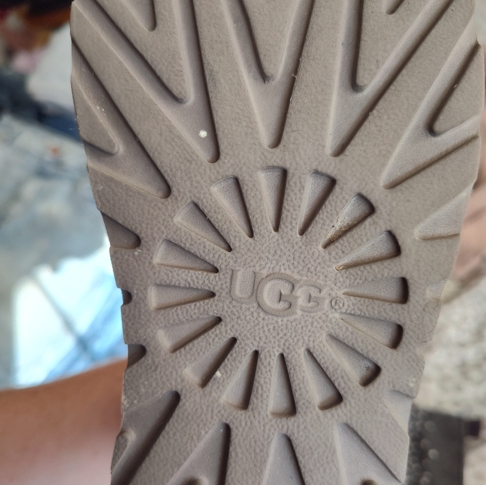 UGG pink boots with Starburst Sole Design